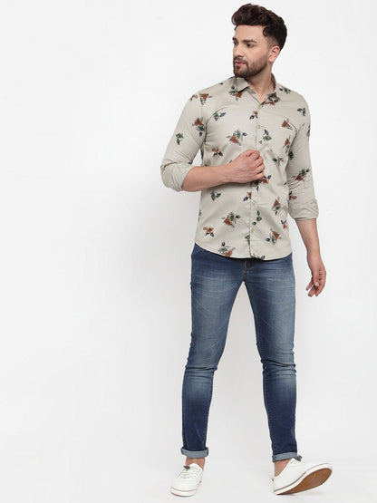 Men's Printed Cotton Blend Shirts - Premium  from Mystical9 - Just Rs 785 /- Shop now at Mystical9.com