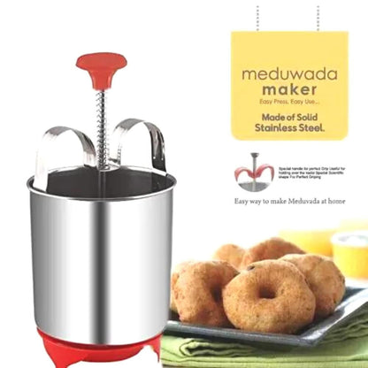 Stainless Steel Medu Vada Maker With Stand - Premium  from Mystical9 - Just Rs 530 /- Shop now at Mystical9.com