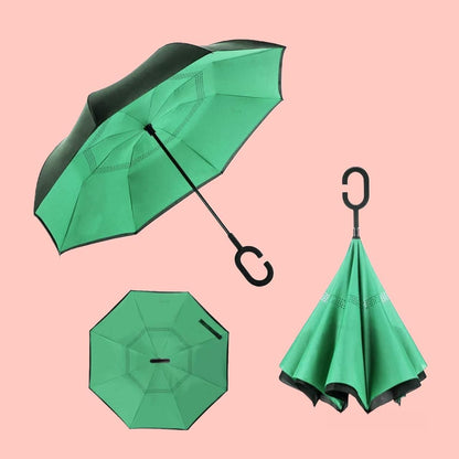 Double Layer Inverted Reversible Umbrella (Multicolor) - Premium  from Mystical9 - Just Rs 850 /- Shop now at Mystical9.com