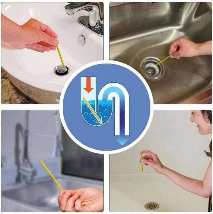 Drain Cleaner Stick Remove Bad Smell of Drain, Toilet Pipes, Bathtub, Kitchen Sinks (Pack Of 3) - Premium  from Mystical9 - Just Rs 600 /- Shop now at Mystical9.com