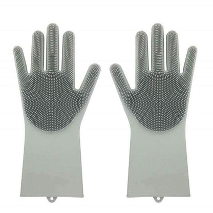 Gloves - Magic Silicone Cleaning Gloves ( 1 Pair ) - Premium  from Mystical9 - Just Rs 550 /- Shop now at Mystical9.com