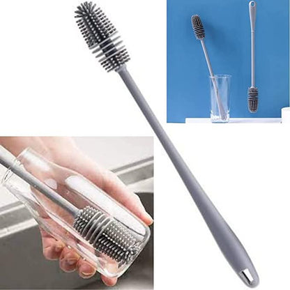 Cleaning Silicone Brush with Long Handle - Premium  from Mystical9 - Just Rs 500 /- Shop now at Mystical9.com