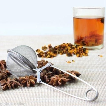 Strainer-Stainless Steel Spoon Tea Leaves Herb Mesh Ball Infuser Filter Squeeze Strainers - Premium  from Mystical9 - Just Rs 510 /- Shop now at Mystical9.com