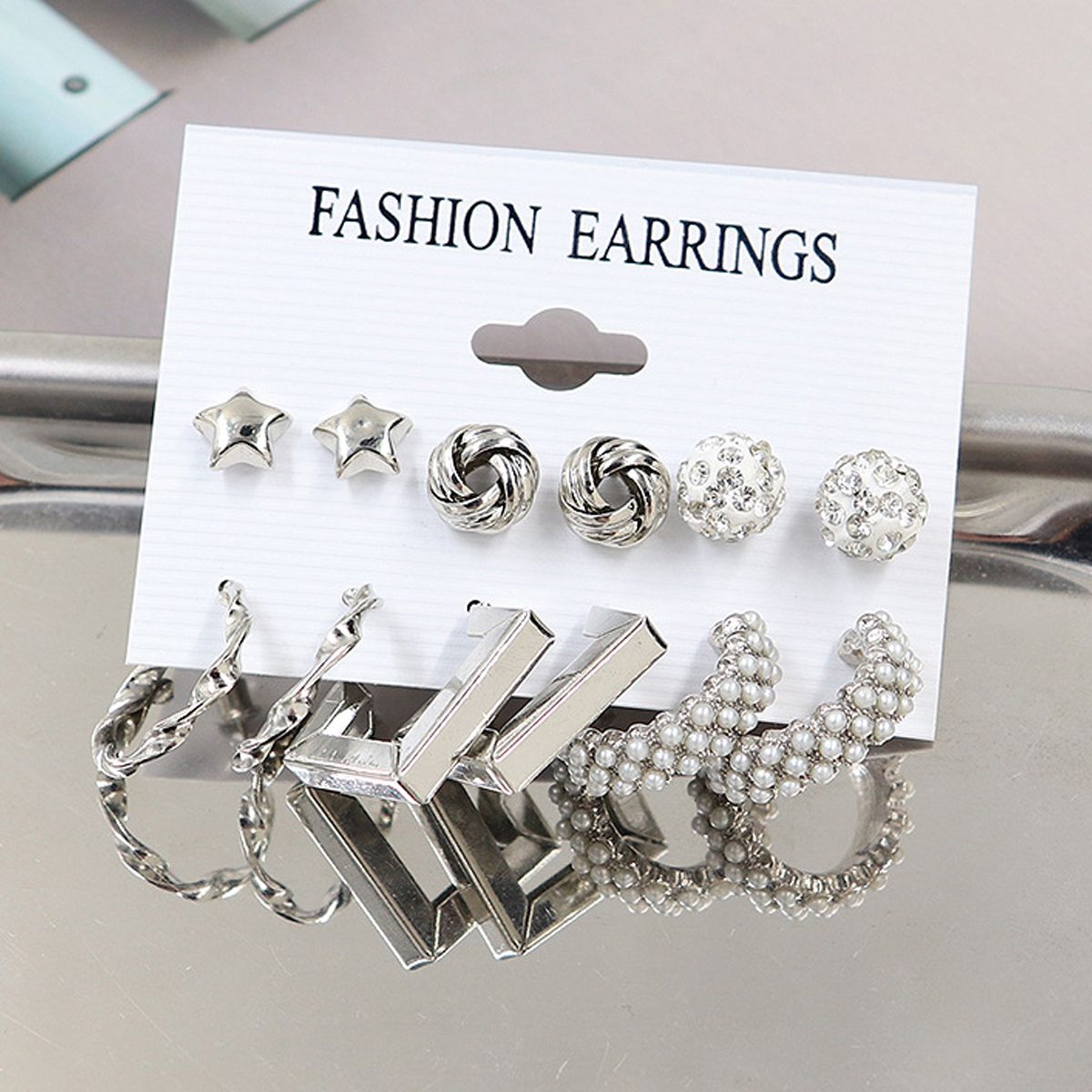 Combo Pack Of Earrings(Pack Of 6) - Premium  from Mystical9 - Just Rs 700 /- Shop now at Mystical9.com