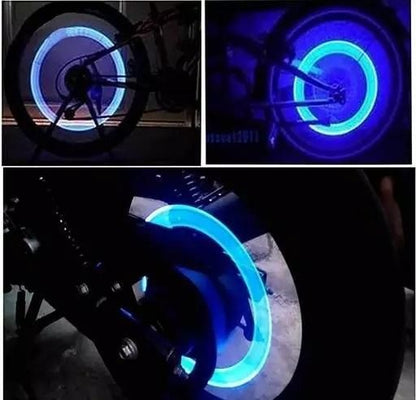 Bike/Bicycle Tyre Led Light Rim Valve Cap Flashing With Motion Sensor (Blue) - Premium  from Mystical9 - Just Rs 550 /- Shop now at Mystical9.com