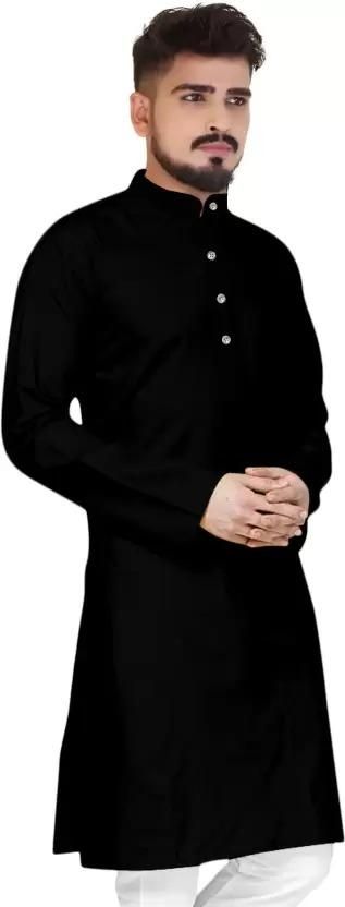 Men's Cotton Solid Kurtas - Premium  from Mystical9 - Just Rs 715 /- Shop now at Mystical9.com