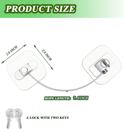 Refrigerator Locks Freezer Lock with Key for Child Safety - Premium  from Mystical9 - Just Rs 650 /- Shop now at Mystical9.com