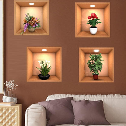 Removable Wall Decor Stickers (Set of 4) - Premium  from Mystical9 - Just Rs 800 /- Shop now at Mystical9.com