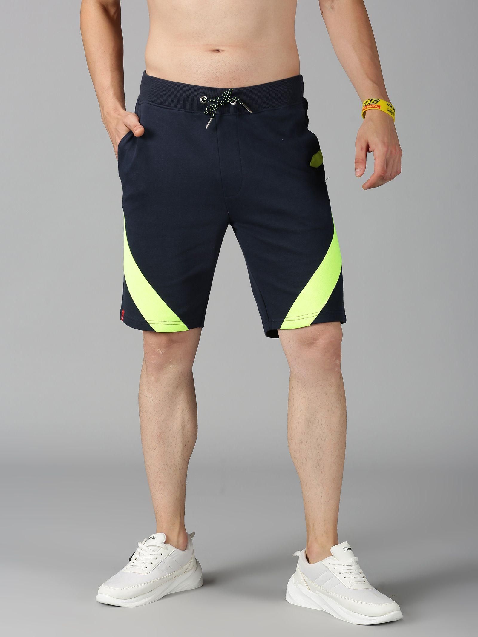 UrGear Cotton Blend Color Block Regular fit Mens Shorts - Premium  from Mystical9 - Just Rs 800 /- Shop now at Mystical9.com