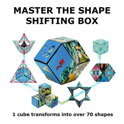 Shape Shifting Box Award-Winning, Patented Fidget Cube w/ 36 Rare Earth Magnets - Premium  from Mystical9 - Just Rs 700 /- Shop now at Mystical9.com