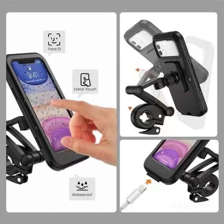 Universal 360 Rotation Bike Waterproof Cell Phone Holder. - Premium  from Mystical9 - Just Rs 800 /- Shop now at Mystical9.com