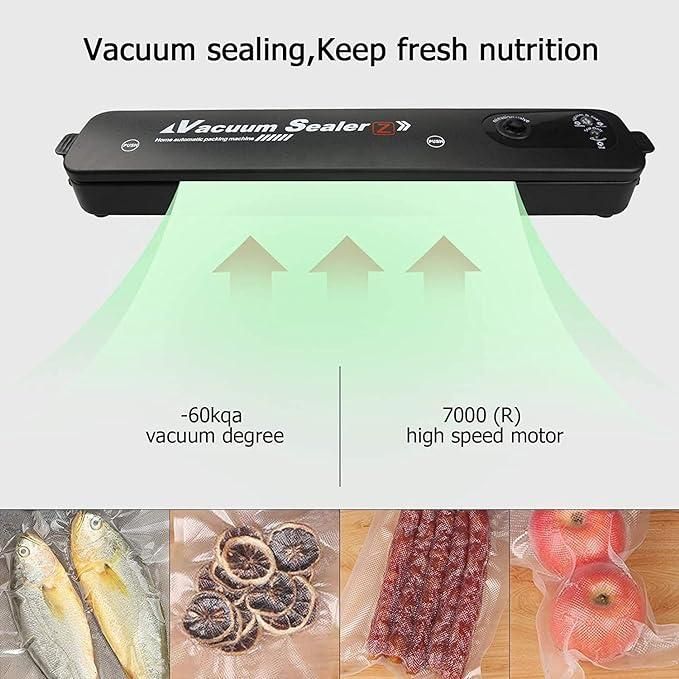 Automatic Fresh Food-Sealer, Vacuum Packing Machine For Fruits, Preservatives - Premium  from Mystical9 - Just Rs 999 /- Shop now at Mystical9.com