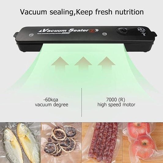 Automatic Fresh Food-Sealer, Vacuum Packing Machine For Fruits, Preservatives - Premium  from Mystical9 - Just Rs 999 /- Shop now at Mystical9.com