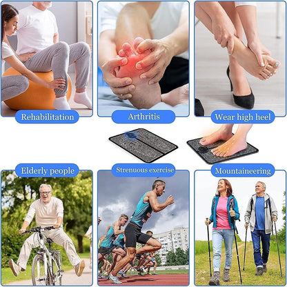 Fidato Foot Massager Pain Relief Wireless Electric EMS Rechargeable Portable Massager(Pack Of 2) - Premium  from Mystical9 - Just Rs 1299 /- Shop now at Mystical9.com