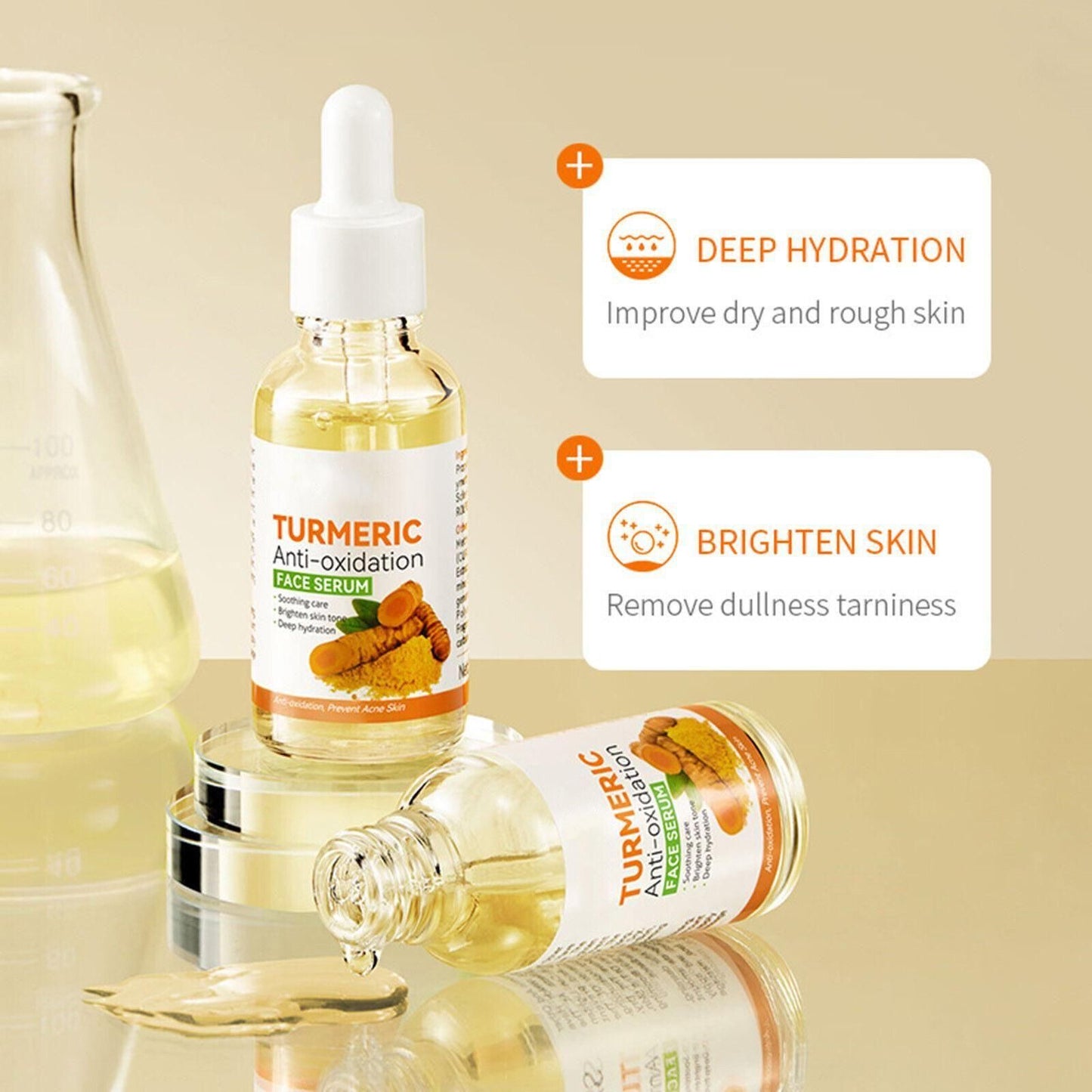 Turmeric Anti-Oxidation Face Serum (Pack of 2) - Premium  from Mystical9 - Just Rs 600 /- Shop now at Mystical9.com