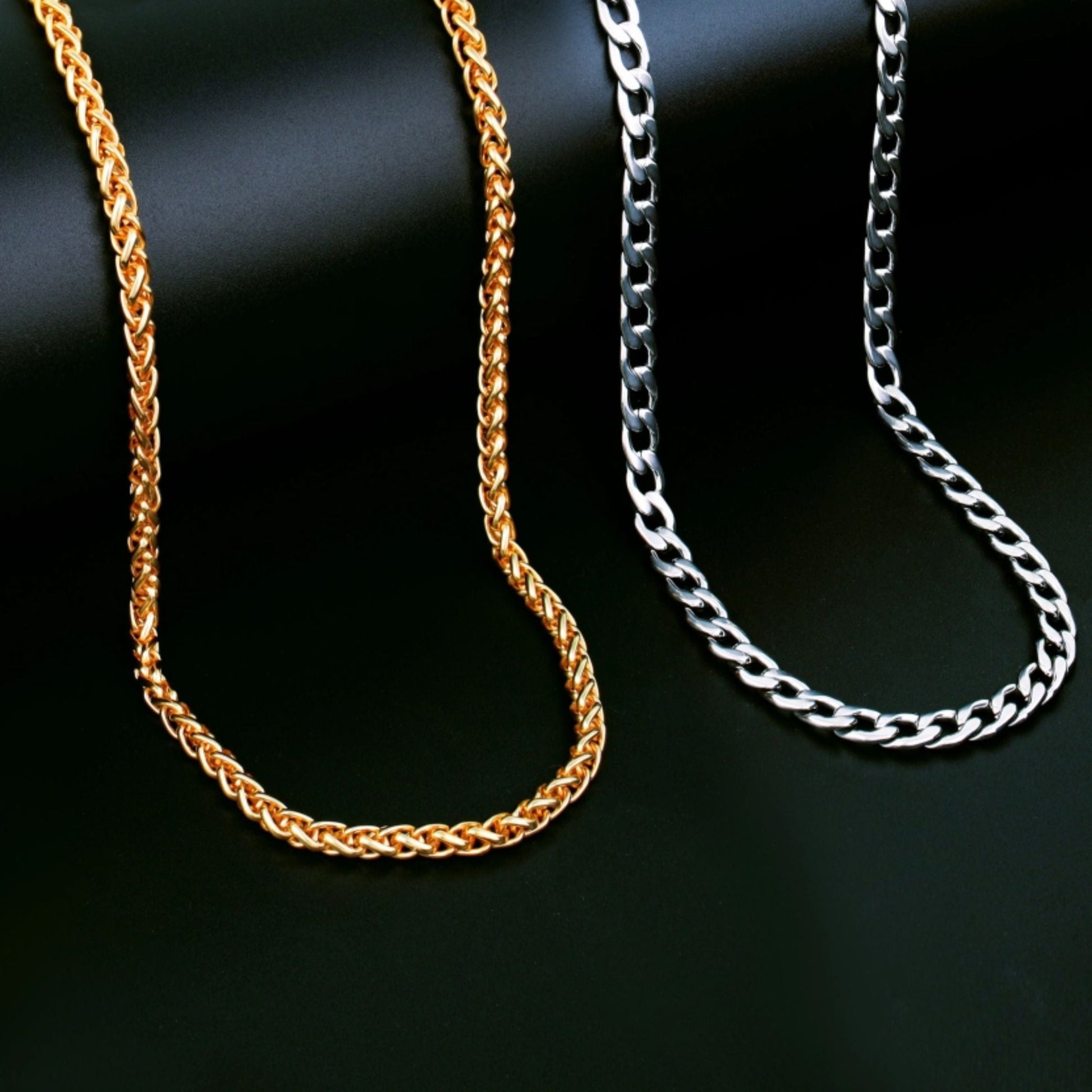 Trendy Combo Pack of 2 Gold plated Chain For Boys and Man - Premium  from Mystical9 - Just Rs 577 /- Shop now at Mystical9.com