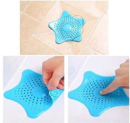 Starfish Hair Catcher Rubber Bath Sink Strainer Shower Drain Cover Trap Basin  (Pack of 2) - Premium  from Mystical9 - Just Rs 600 /- Shop now at Mystical9.com