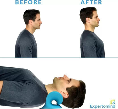 Expertomind Neck Relaxer Expertomind Neck Relaxer | Cervical Pillow | Neck & Shoulder Support for Pain Relief | Chiropractic Acupressure Massage | Durable and Soft | Portable & Easy to Carry - Blue Color Massager (Blue) - Premium  from Mystical9 - Just Rs 600 /- Shop now at Mystical9.com