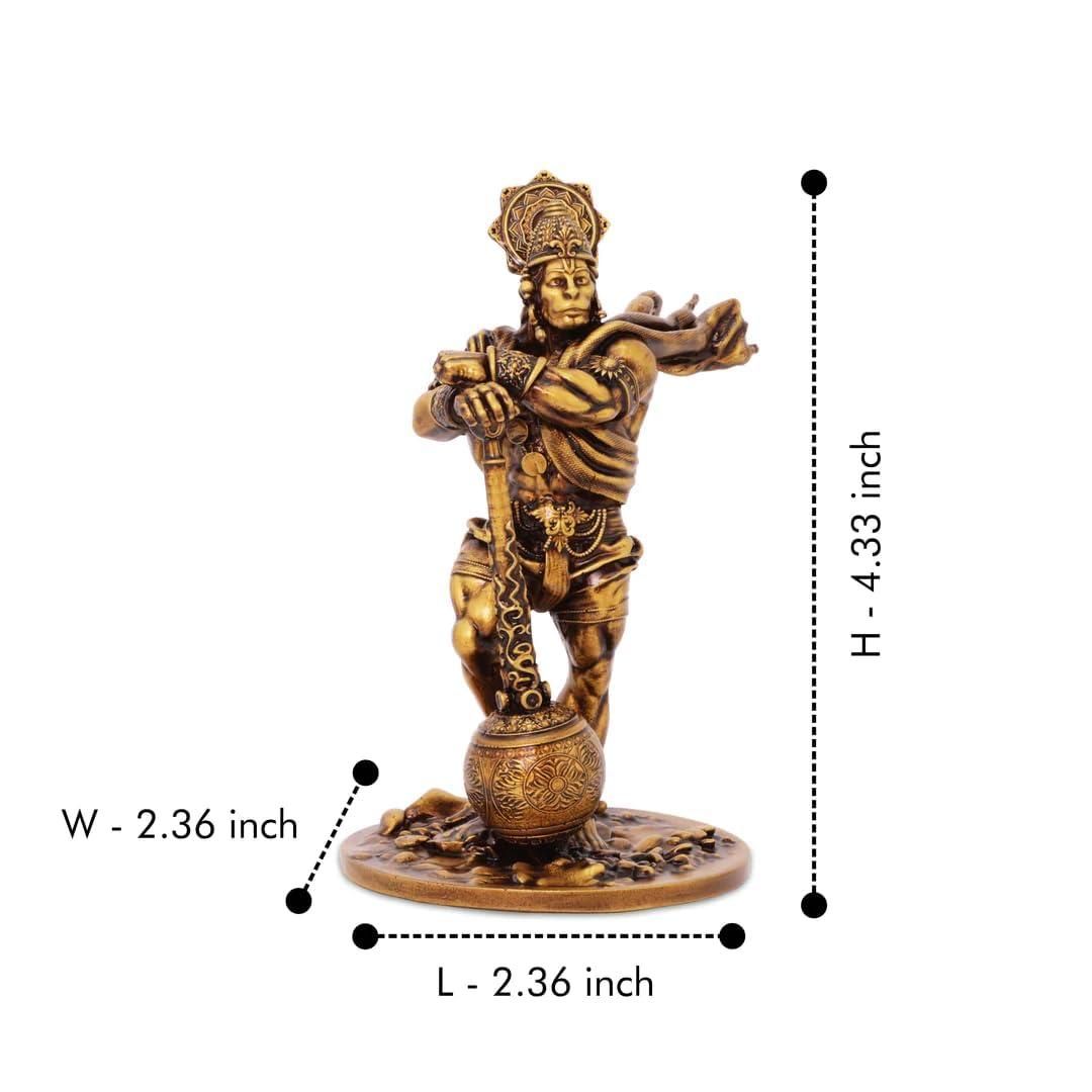 Premium Car Dashboard Resin Bahubali Hanuman Idol Home Decor Item Hanuman Murti Statue for Desk & Gift - Premium  from Mystical9 - Just Rs 699 /- Shop now at Mystical9.com