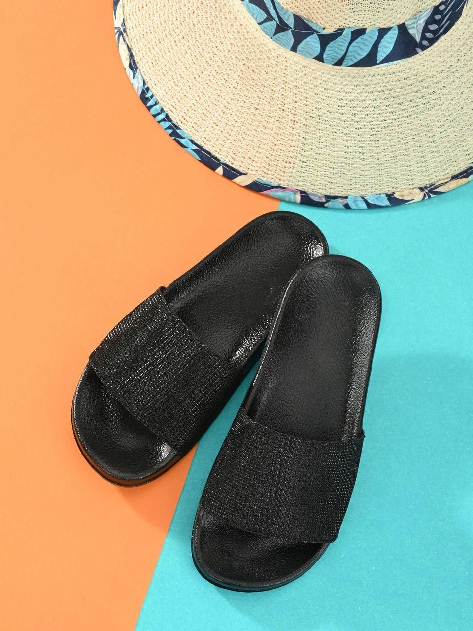 BUCIK Women's Synthetic Leather Slip-On Casual Sliders - Premium  from Mystical9 - Just Rs 900 /- Shop now at Mystical9.com