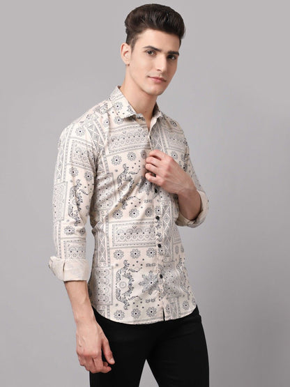 Men's Printed Cotton Blend Shirts - Premium  from Mystical9 - Just Rs 785 /- Shop now at Mystical9.com