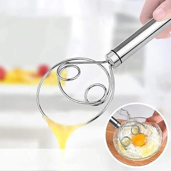 Dishwasher Safe Danish Dough Whisk, Stainless Steel Bread Whisk, Bread Mixer Making Tools  (Pack of 2) - Premium  from Mystical9 - Just Rs 600 /- Shop now at Mystical9.com