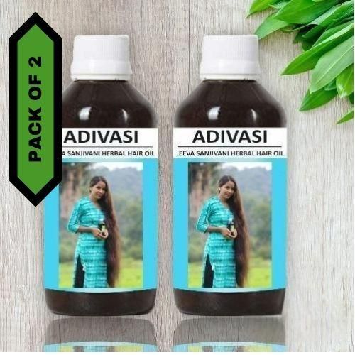 Adivasi Herbal Hair Oil 100ML (Pack of 2) - Premium  from Mystical9 - Just Rs 650 /- Shop now at Mystical9.com