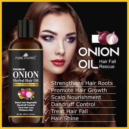 Park Daniel Onion Oil & Onion Blackseed Shampoo Combo Pack Of 2 bottle of 100 ml(200 ml) - Premium  from Mystical9 - Just Rs 1100 /- Shop now at Mystical9.com