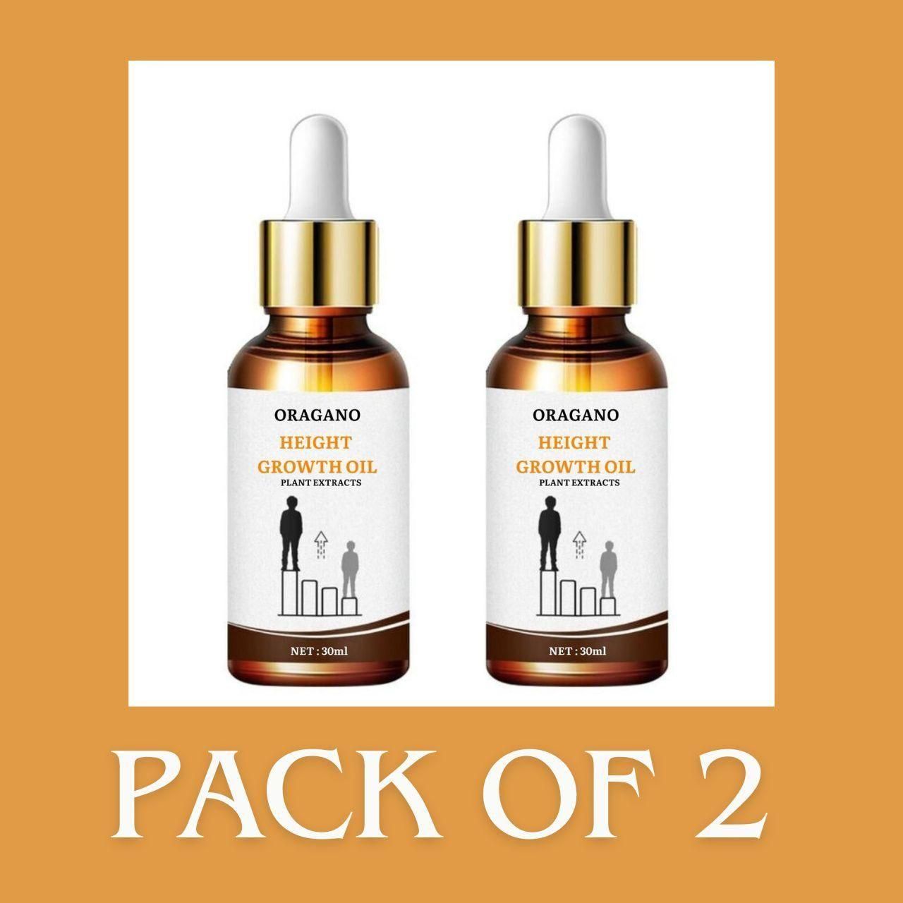 Oragano height Growth Oil (Pack of 2) - Premium  from Mystical9 - Just Rs 600 /- Shop now at Mystical9.com