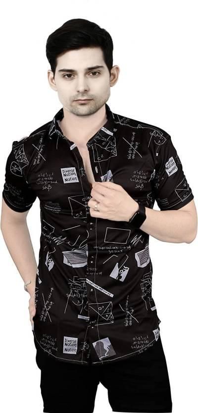 Men's Lycra Blend Printed Casual Shirt - Premium  from Mystical9 - Just Rs 699 /- Shop now at Mystical9.com