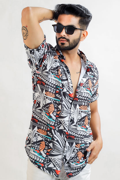 HARPITA Cotton Printed Half Sleeves Regular Fit Mens Casual Shirt - Premium  from Mystical9 - Just Rs 815 /- Shop now at Mystical9.com