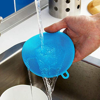 Scrubber- Non Stick Silicone  Dishwashing Scrubber(Pack of 4) - Premium  from Mystical9 - Just Rs 540 /- Shop now at Mystical9.com