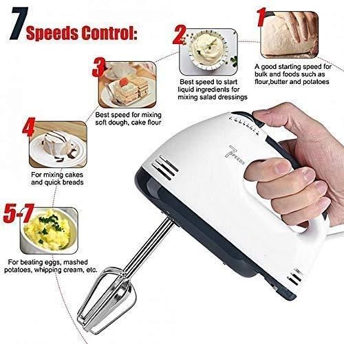 Hand Mixer - 7 Speed Egg Beater with Cream Beater� - Premium  from Mystical9 - Just Rs 800 /- Shop now at Mystical9.com