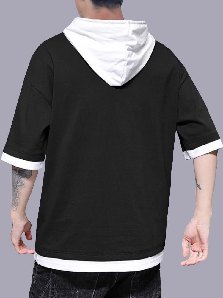 Men's Casual Hooded T-shirt - Premium  from Mystical9 - Just Rs 681 /- Shop now at Mystical9.com