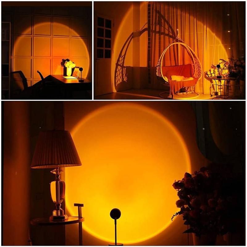 180 Degree Rotation Auto Ryde Sunset Projector Light - Premium  from Mystical9 - Just Rs 730 /- Shop now at Mystical9.com