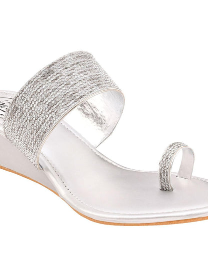 Stylish Ethnic Heel Wedges Sandal For Women's - Premium  from Mystical9 - Just Rs 835 /- Shop now at Mystical9.com