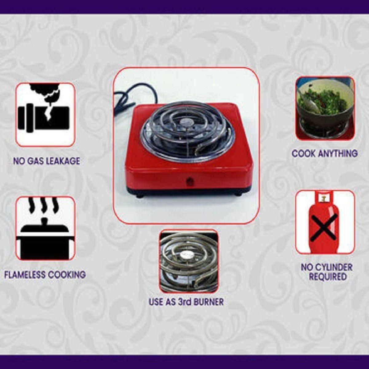 Flameless Electric Cooking Stove (Muticolor) - Premium  from Mystical9 - Just Rs 999 /- Shop now at Mystical9.com