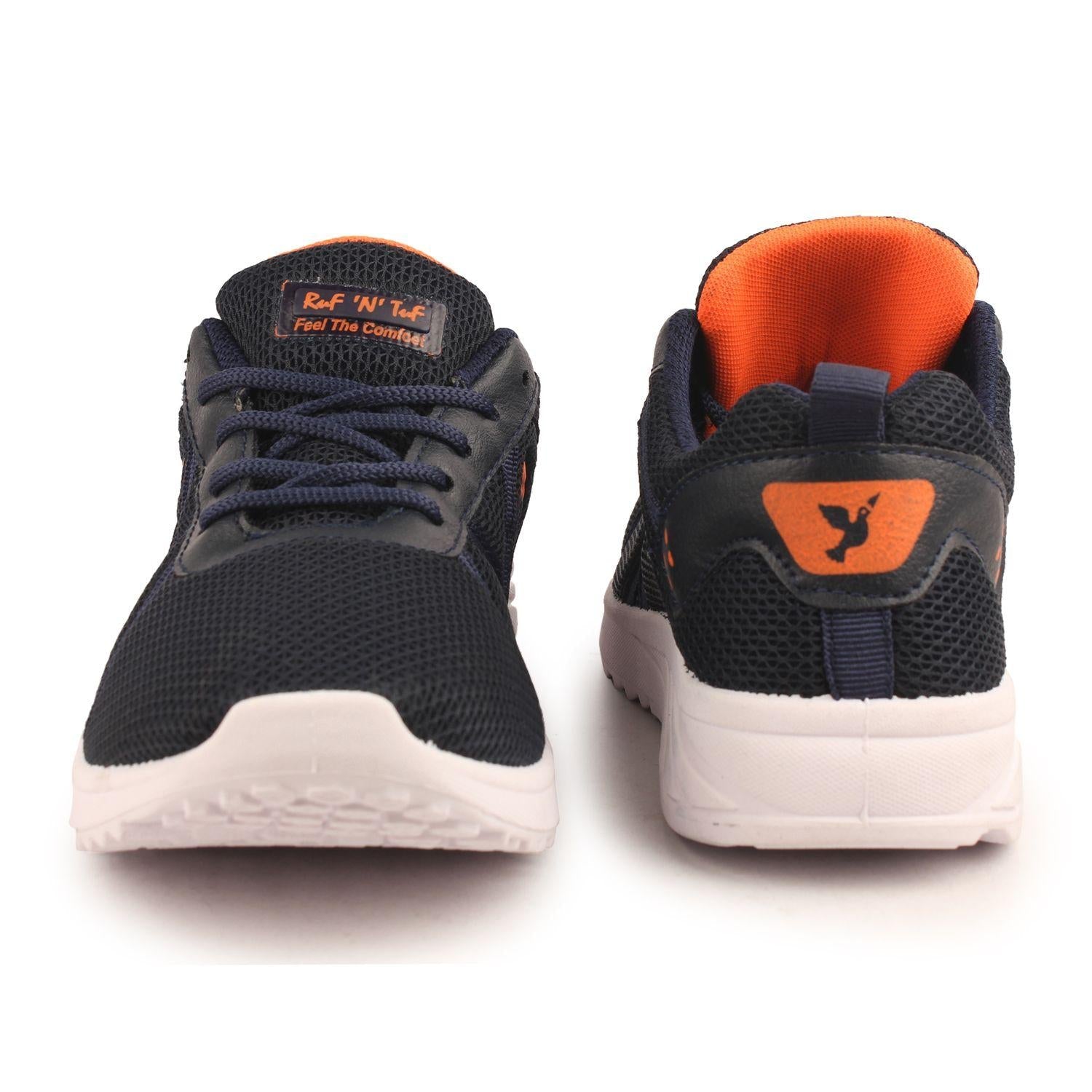 Richale New Latest Black-Orange Shoes For Mens - Premium  from Mystical9 - Just Rs 870 /- Shop now at Mystical9.com