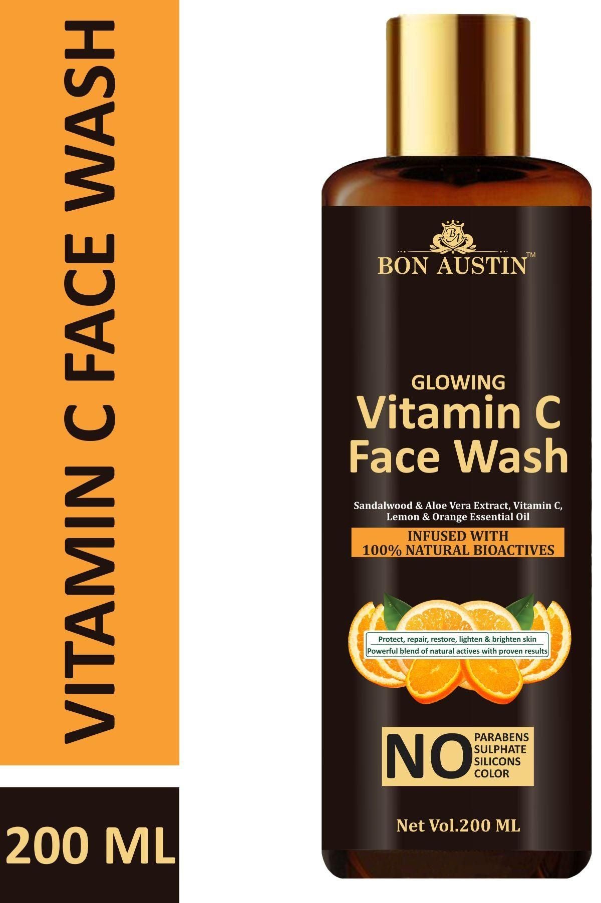 Bon Austin Vitamin C Face Wash 200 ml (Pack of 1) - Premium  from Mystical9 - Just Rs 600 /- Shop now at Mystical9.com