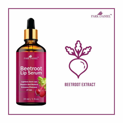 Park Daniel Beetroot Lip Serum Oil- For Soft and Shiny Lips (30ml) - Premium  from Mystical9 - Just Rs 550 /- Shop now at Mystical9.com