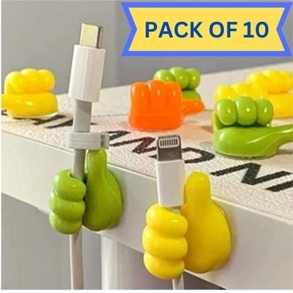 Thumb up Hooks Multipurpose Holder (Pack of 10) - Premium  from Mystical9 - Just Rs 550 /- Shop now at Mystical9.com