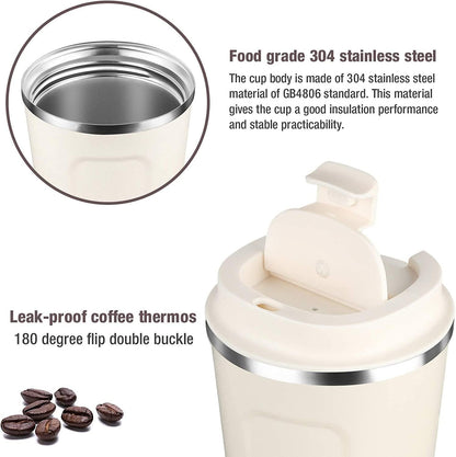 Stainless Steel Vacuum Insulated Coffee Mug - Premium  from Mystical9 - Just Rs 830 /- Shop now at Mystical9.com