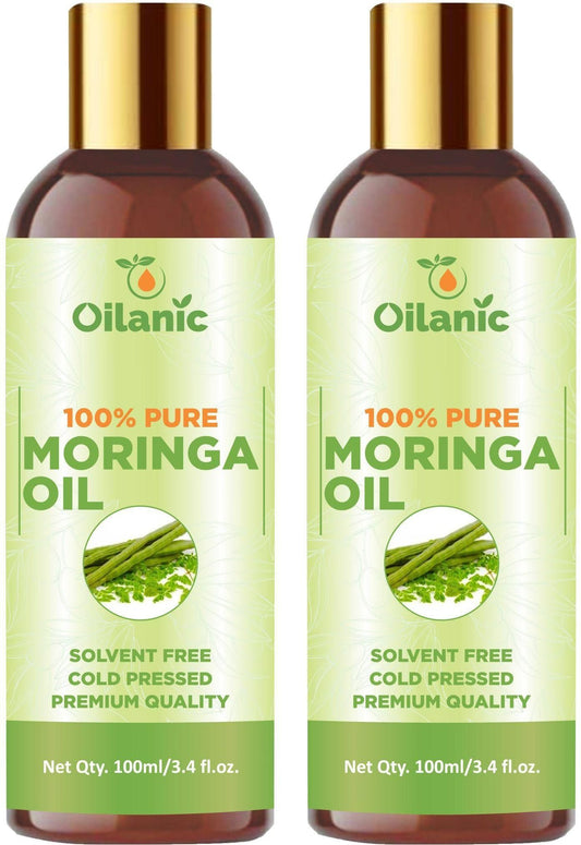 Oilanic Premium Moringa Oil Combo pack of 2 bottles of 100 ml(200 ml) - Premium  from Mystical9 - Just Rs 800 /- Shop now at Mystical9.com