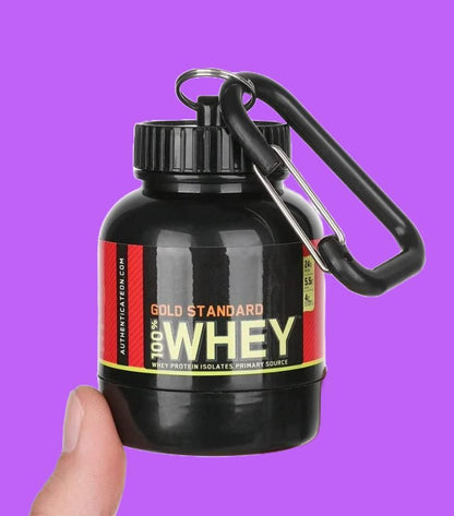 Supplement Powder Carrying Funnel & Container with Key-Chain - Premium  from Mystical9 - Just Rs 500 /- Shop now at Mystical9.com