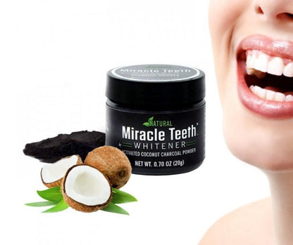 Teeth Cleaner Charcoal Natural Bleaching Organic Coconut Powder Proven To Remove Surface Stains - Premium  from Mystical9 - Just Rs 650 /- Shop now at Mystical9.com