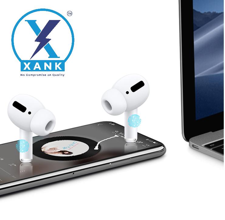 XANK Air-pods Pro with Wireless Charging Case with Sensor Enabled Bluetooth Headset (White, True Wireless) - Premium  from Mystical9 - Just Rs 800 /- Shop now at Mystical9.com