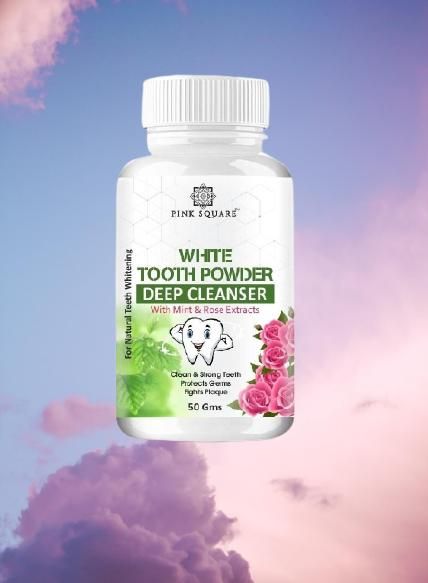 Organic Teeth Whitening White Tooth Powder (50 Gm) - Premium  from Mystical9 - Just Rs 521 /- Shop now at Mystical9.com