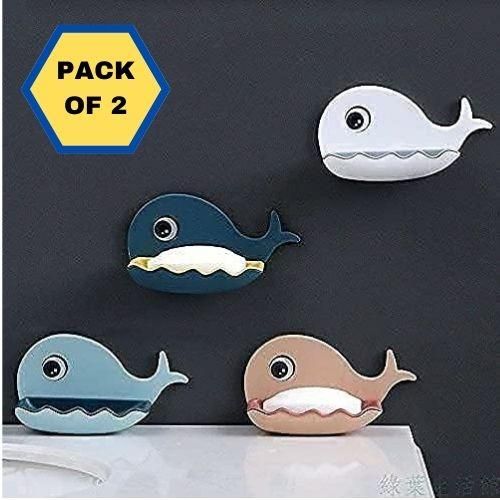 Fish-Shape Soap Dish Holder (Pack of 2) - Premium  from Mystical9 - Just Rs 600 /- Shop now at Mystical9.com