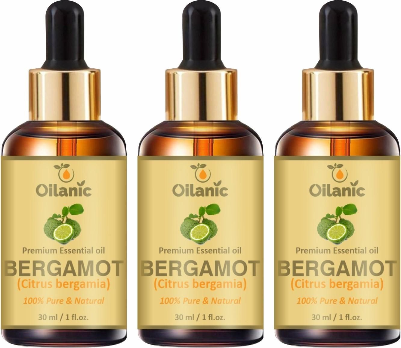 Oilanic Premium Bergamot Essential Oil Combo pack of 3 bottles of 30 ml(90 ml) - Premium  from Mystical9 - Just Rs 700 /- Shop now at Mystical9.com