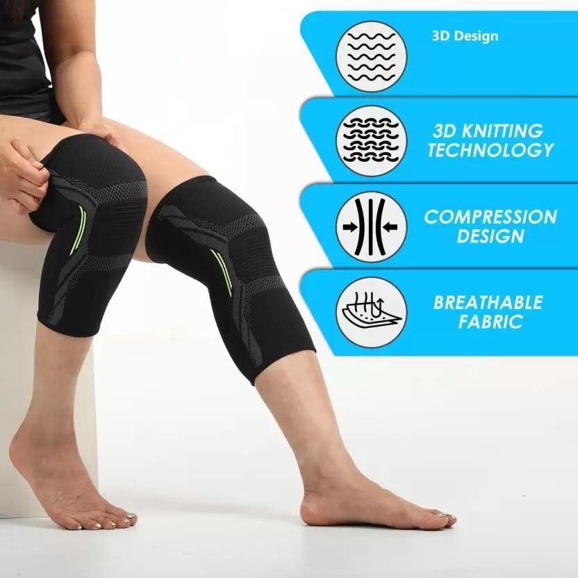 Knee Cap Compression Support for Gym Running Cycling Sports Jogging Workout - Assorted Colours - Premium  from Mystical9 - Just Rs 650 /- Shop now at Mystical9.com